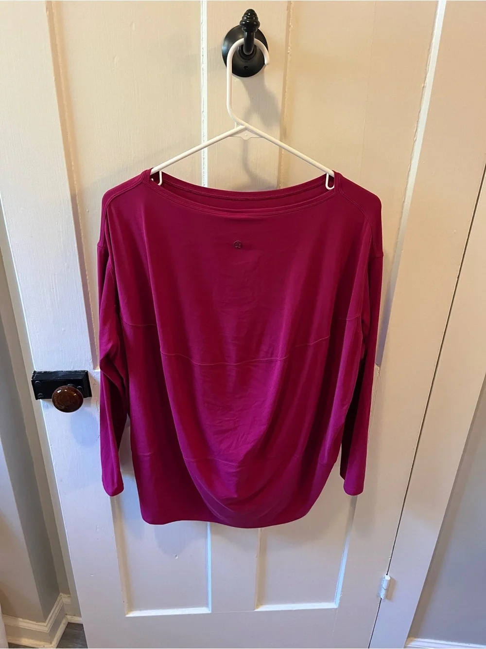 Lululemon Back in Action Long Sleeve Shirt *Nulu Magenta Purple Size 8 - Picture 6 of 9